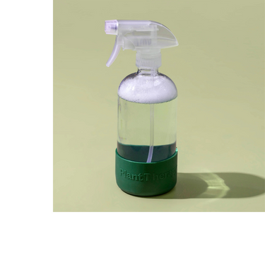 Glass Spray Bottle with Forest Green Sleeve